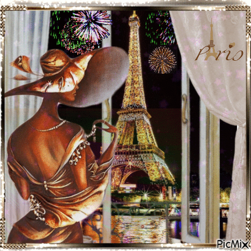 Me gusta Paris - GIF animé gratuit