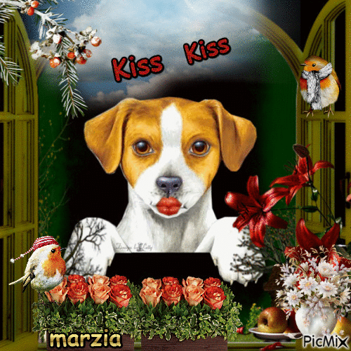 kiss kiss - Darmowy animowany GIF