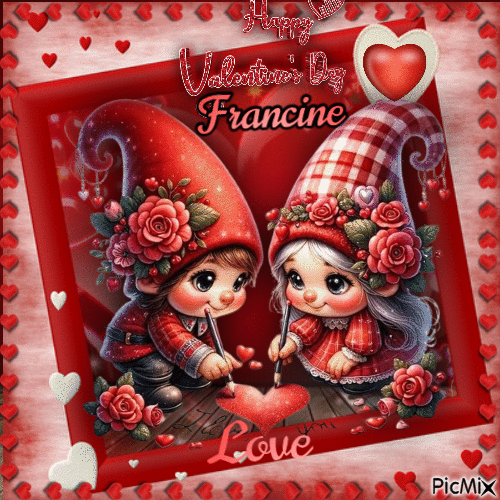 Happy Valentine's day, Francine - GIF animado gratis