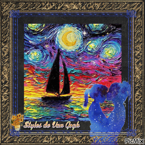 Styles de Van Gogh - Gratis geanimeerde GIF