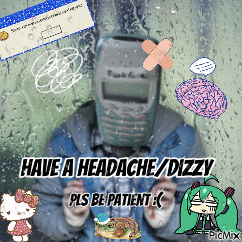dialtown dizzy migraine - Бесплатный анимированный гифка