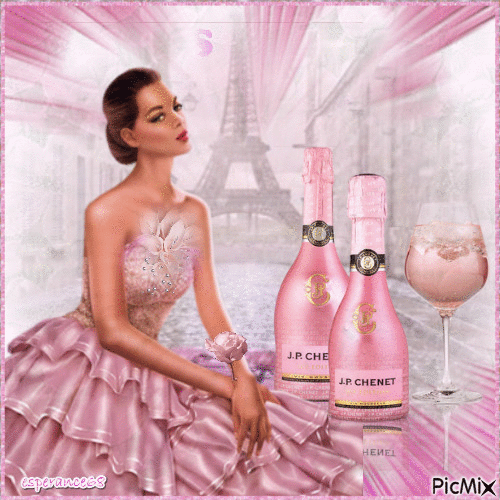 Champagne Paris (concours) - Free animated GIF