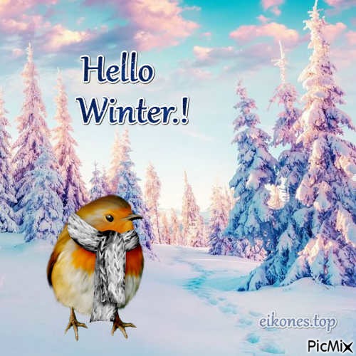 Hello Winter.! - PNG gratuit