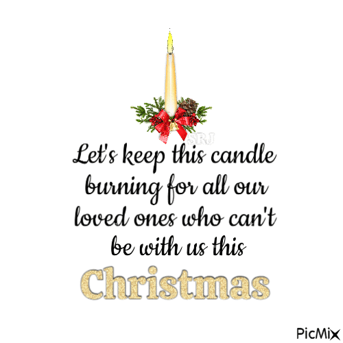 Memorial Candle for Christmas - Free animated GIF