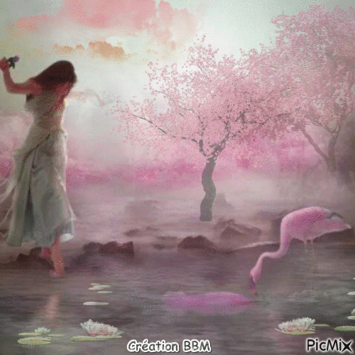 Rêve en rose  par BBM - Ilmainen animoitu GIF