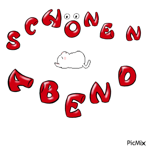 Schönen Abend - Animovaný GIF zadarmo