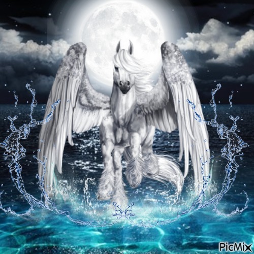 Moonlight Pegasus - png ฟรี