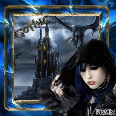 gothic blue - 無料png