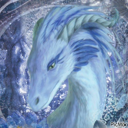 Fantasy with dragon - Ilmainen animoitu GIF