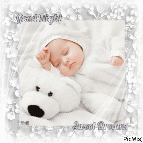Good night my baby - Бесплатный анимированный гифка