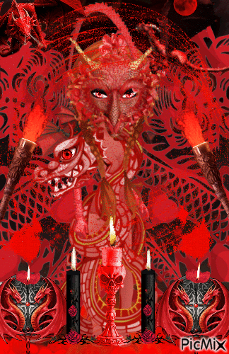 RED DRAGON - Бесплатный анимированный гифка