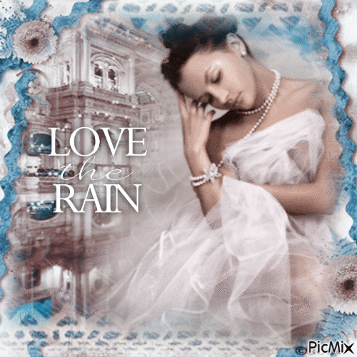 love the rain - Gratis animerad GIF
