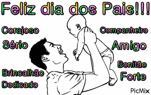 Mensagens - Dia dos Pais - Бесплатный анимированный гифка
