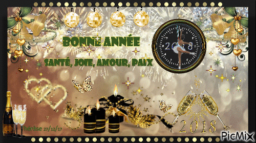 BONNE ANNÉE 2018 - Безплатен анимиран GIF