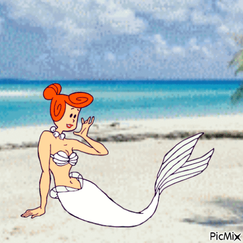 Mermaid Wilma - Animovaný GIF zadarmo