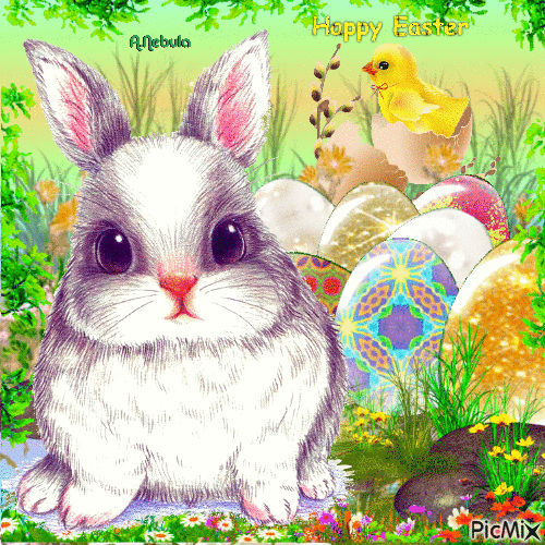 Bunny Easter/contest - Бесплатный анимированный гифка