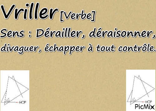 Définition du verbe Vriller - png grátis