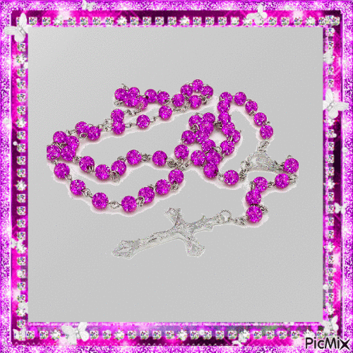 purple rosary - Gratis animerad GIF
