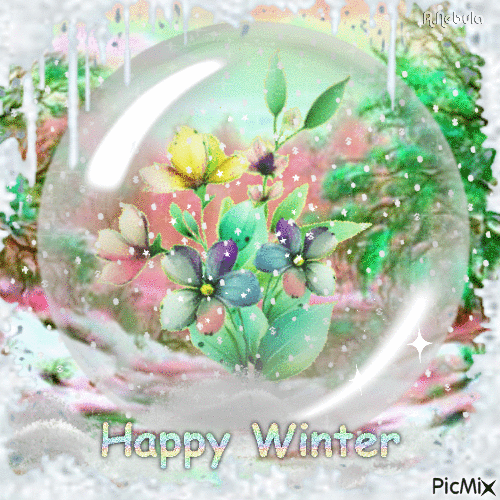 Happy Winter - GIF animé gratuit