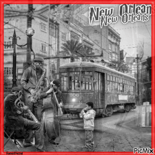 Strassen New Orleans - Ingyenes animált GIF