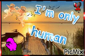 je suis seulement humaine - GIF animé gratuit