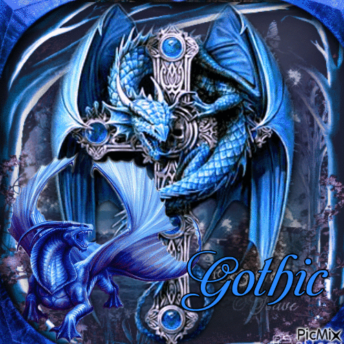Dragon gothique - Darmowy animowany GIF