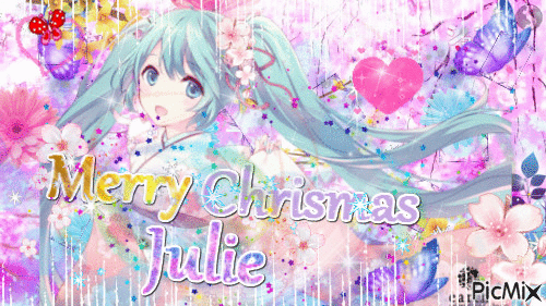 Merry Chrismas Julie - 無料のアニメーション GIF