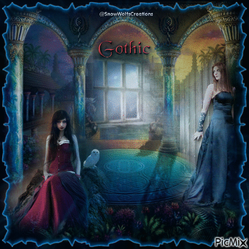 Gothic Garden - GIF animé gratuit