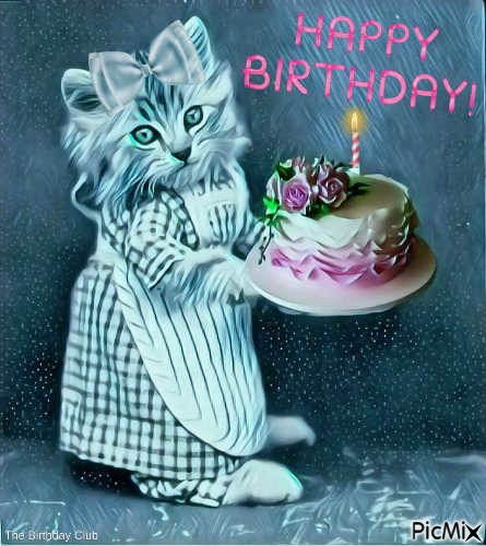 Kitty's Birthday Cake - png ฟรี