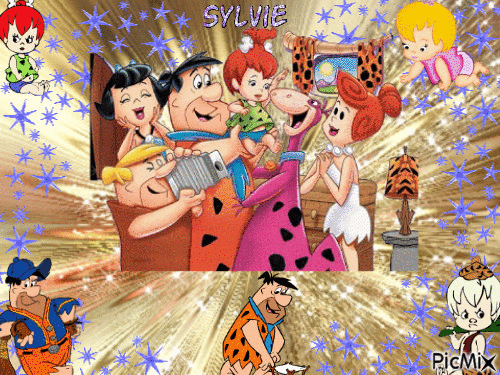 The Flintstones ma création a partager sylvie - GIF เคลื่อนไหวฟรี