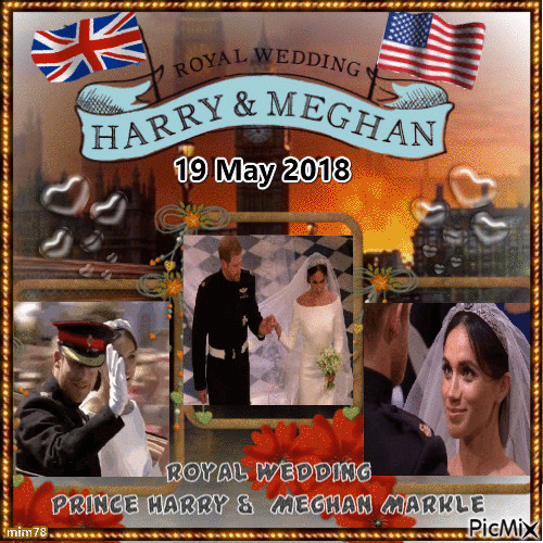 mariage harry meghan - Δωρεάν κινούμενο GIF