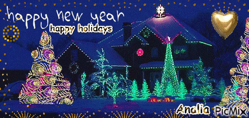 happy New Year***سنة جديدة سعيدة - GIF animado gratis