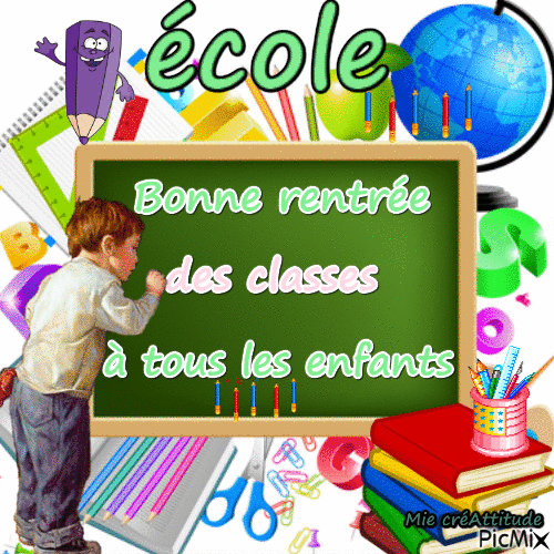Rentrée scolaire :) - Free animated GIF