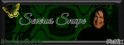 Severus Snape Banner - Zdarma animovaný GIF