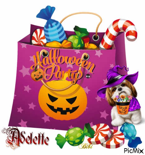Happy Halloween-Adelette - Free PNG