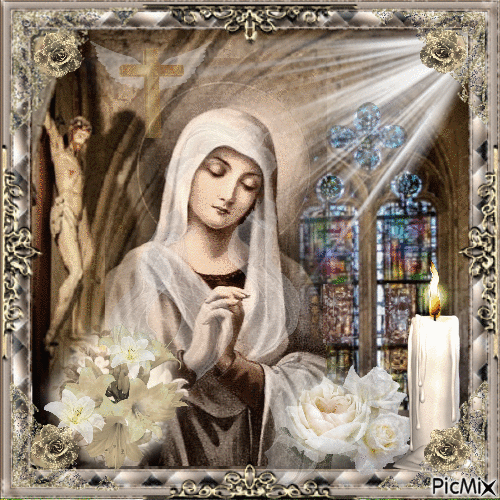 Vierge Marie, Esprit de Bénédiction - Zdarma animovaný GIF