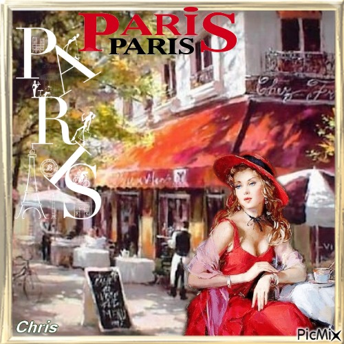 Un petit café a Paris - фрее пнг