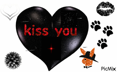 kiss you - Gratis animerad GIF