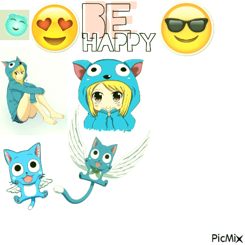 Be happy - GIF animé gratuit