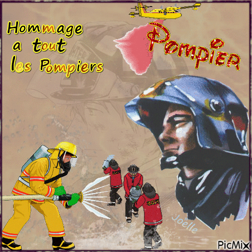 Hommage a tout les sapeurs pompiers ! - GIF animado gratis
