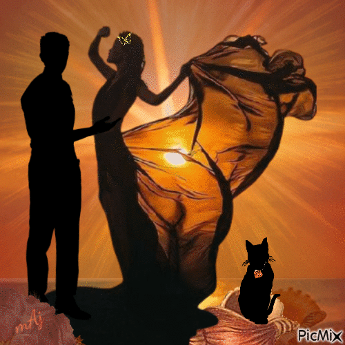 Concours "Silhouette au coucher du soleil" - Darmowy animowany GIF