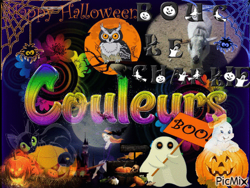 Halloween avec charlie le bouc - GIF animasi gratis