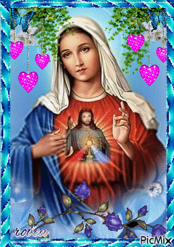 Vierge Marie et jésus - Bezmaksas animēts GIF