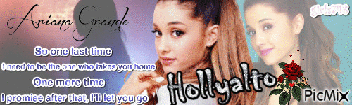 Assinatura Ariana Grande - GIF animé gratuit