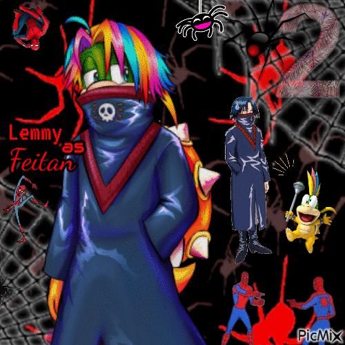 Lemmy as Feitan - 免费动画 GIF