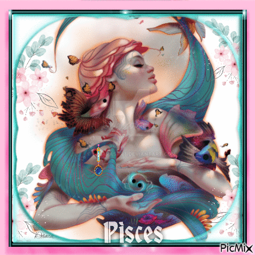 PISCES ART - Free animated GIF