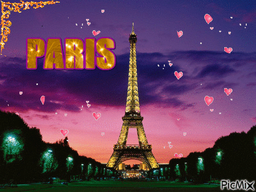 Paríž - Besplatni animirani GIF