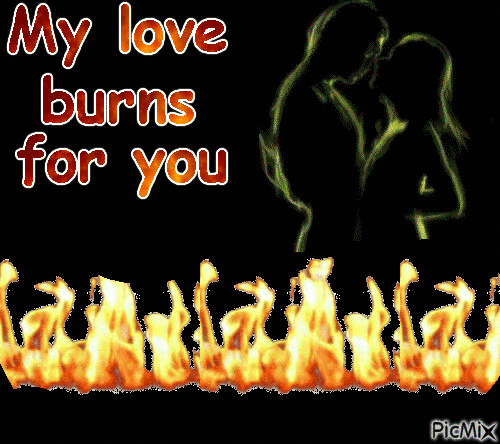My love burns for you - Animovaný GIF zadarmo