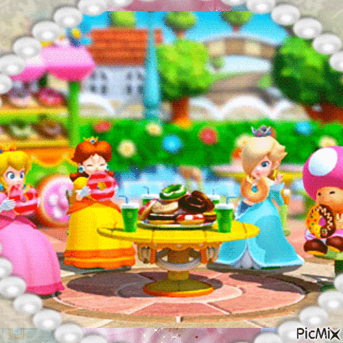 Filles de Super Mario - Besplatni animirani GIF