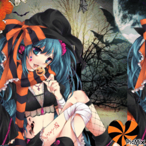 Halloween Manga - Безплатен анимиран GIF